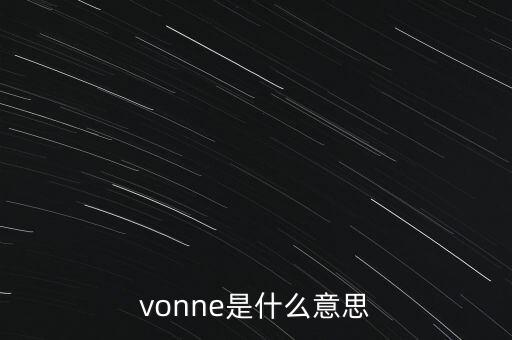 vidcon是什么，vonne是什么意思