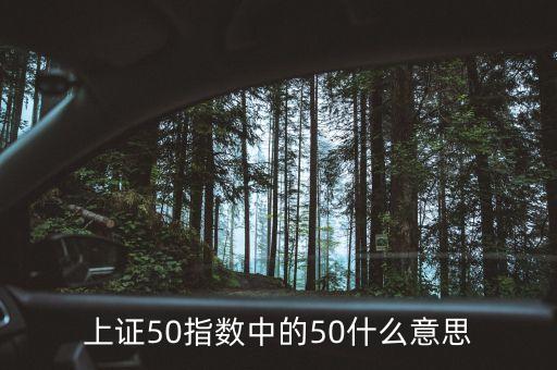 上證50指什么意思，上證50是什么意思還有什么800什么的是什么意思