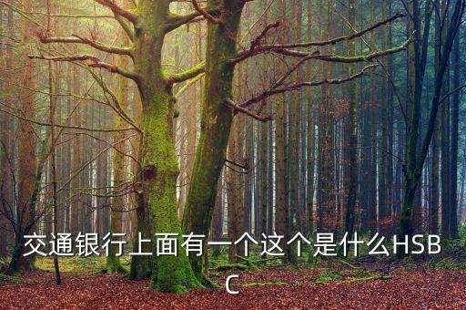 交通銀行上面有一個這個是什么HSBC