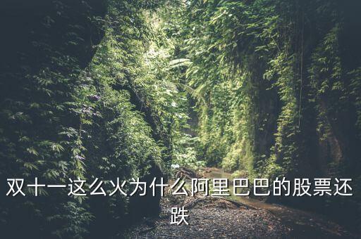 為什么雙十一期間電商股老跌，為什么雙十一淘寶成交額那么客觀阿里的股價(jià)卻反而在跌