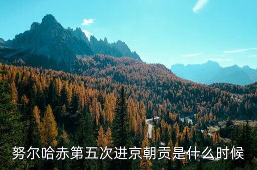 黃金1601是什么意思，努爾哈赤第五次進京朝貢是什么時候