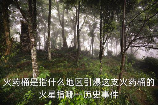 火藥桶是什么事件，火藥桶是指什么地區(qū)引爆這支火藥桶的火星指哪一歷史事件