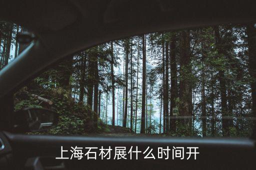 上海石墨烯大會什么時候開，上海石材展什么時間開