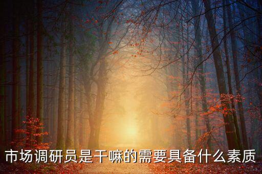 場(chǎng)外市場(chǎng)研究員是做什么的，市場(chǎng)調(diào)研員是干嘛的需要具備什么素質(zhì)