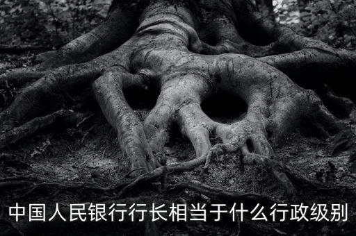 中國人民銀行行長相當于什么行政級別