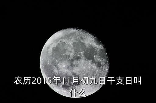 2015年11月9日易干什么，農(nóng)歷2015年11月初九日干支日叫什么