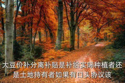 價補分離什么意思，玉米價補分離每畝補多少錢是指小畝嗎