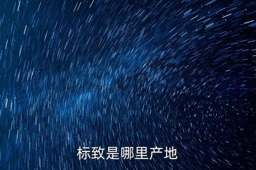 標致是哪里產地