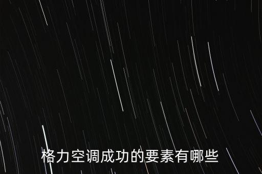 格力電器成功實行專業(yè)化戰(zhàn)略的因素是什么，格力空調成功的要素有哪些