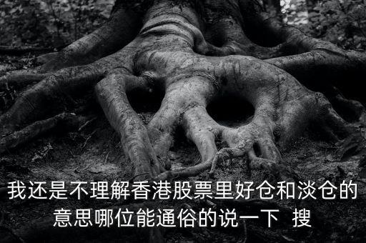 淡倉(cāng)什么意思，請(qǐng)問(wèn)港股中的好倉(cāng)淡倉(cāng)什么意思啊