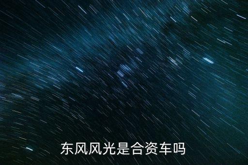 東風風光是合資車嗎