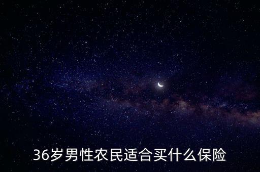 36歲男性適合什么定期壽險，36歲男性農(nóng)民適合買什么保險