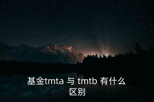tmta是什么，基金tmta 與 tmtb 有什么區(qū)別