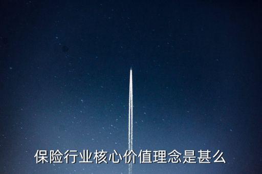 保險行業(yè)核心價值理念是什么，保險行業(yè)核心價值理念是