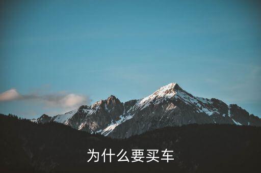 小家庭為什么要買車，為什么要買車
