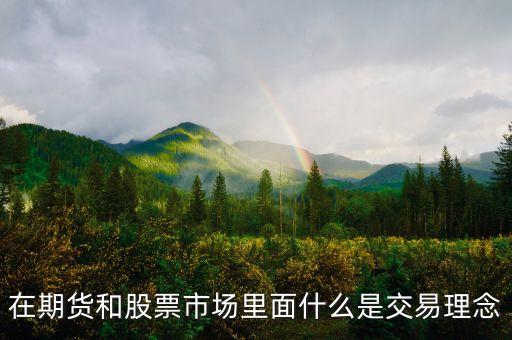 什么是交易理念，外匯交易理念是什么哪個高手解釋一下