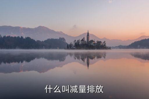 什么叫減量排放