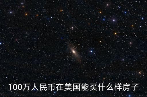 100萬(wàn)人民幣在美國(guó)能買什么樣房子