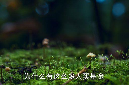 為什么會有人買新基金，為什么有這么多人買基金