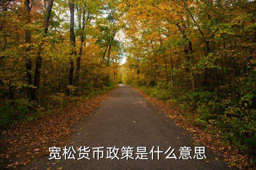 寬松貨幣政策是什么，什么是寬松貨幣政策