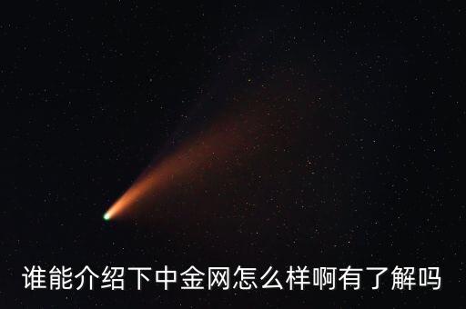 中金網(wǎng)是什么網(wǎng)站，誰(shuí)能介紹下中金網(wǎng)怎么樣啊有了解嗎