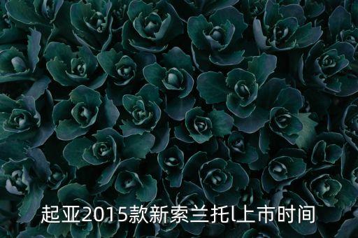 索蘭托l(wèi)什么時候上市，2016款起亞索蘭托l(wèi)什么時候上市