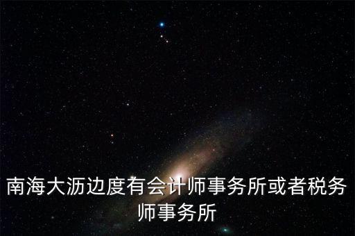 南海大瀝邊度有會計師事務所或者稅務師事務所