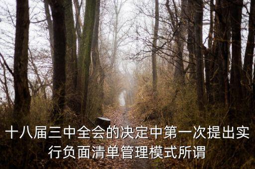 市場準(zhǔn)入負(fù)面清單制度是什么，為什么要制定市場準(zhǔn)入負(fù)面清單