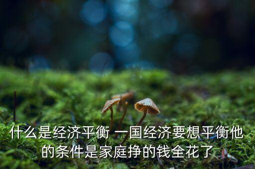 什么是經(jīng)濟(jì)再平衡，什么是全球經(jīng)濟(jì)再平衡