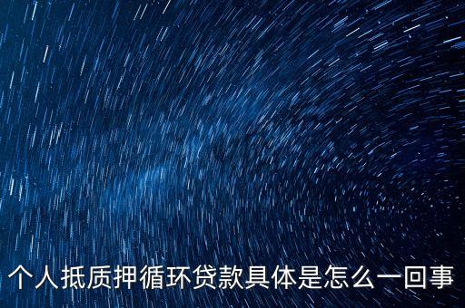 質(zhì)押再貸款什么意思，信貸資產(chǎn)質(zhì)押再貸款是什么意思