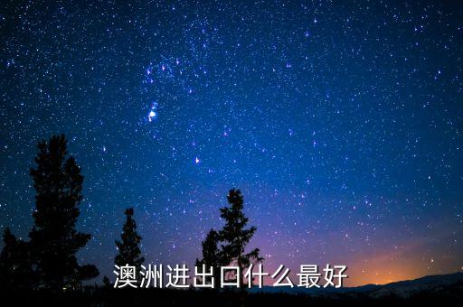 澳洲進出口什么最好