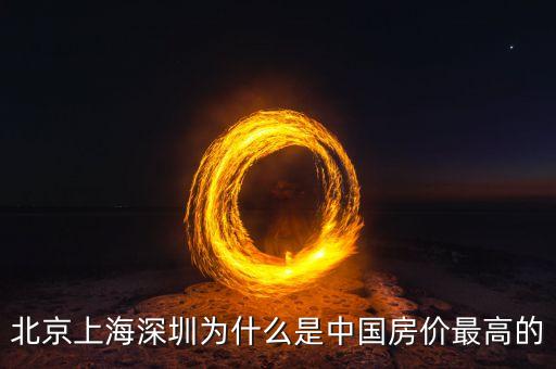 北京上海深圳為什么是中國房價最高的