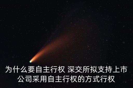 自主行權(quán)什么意思股票賣(mài)嗎，股票行權(quán)是什么意思
