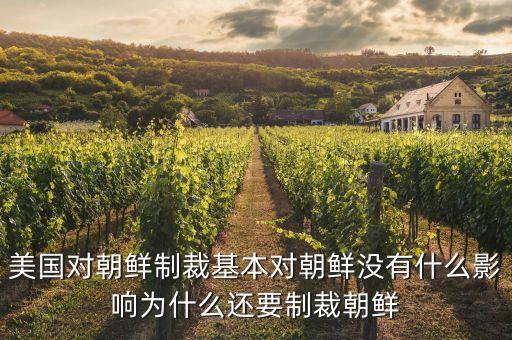 美國為什么對朝鮮制裁，美國為什么要干預(yù)朝鮮