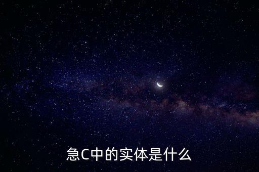 急C中的實(shí)體是什么