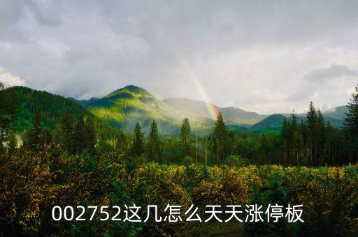 002752什么時(shí)候上市，002752這幾怎么天天漲停板