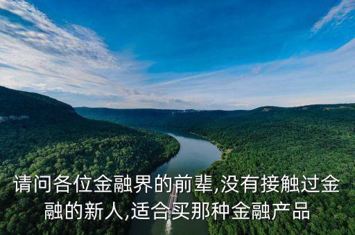 請(qǐng)問(wèn)各位金融界的前輩,沒(méi)有接觸過(guò)金融的新人,適合買(mǎi)那種金融產(chǎn)品