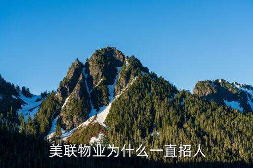  美聯(lián)物業(yè)為什么一直招人