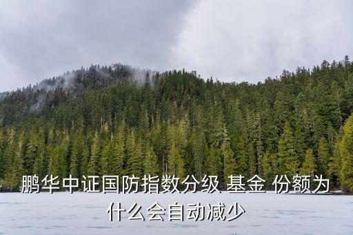 鵬華中證國防指數(shù)分級(jí) 基金 份額為什么會(huì)自動(dòng)減少