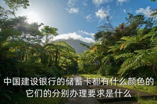 中國建設(shè)銀行的儲(chǔ)蓄卡都有什么顏色的它們的分別辦理要求是什么