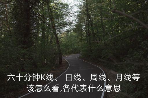 六十分鐘K線、 日線、周線、月線等該怎么看,各代表什么意思