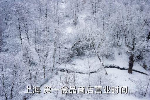  上海 第一食品商店?duì)I業(yè)時(shí)間