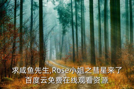 求咸魚先生,Rose小姐之彗星來(lái)了百度云免費(fèi)在線觀看資源