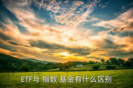 指數(shù)基金區(qū)別,etf指數(shù)基金和ETF的區(qū)別