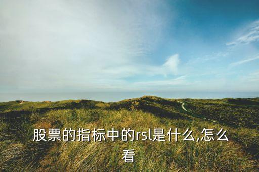  股票的指標中的rsl是什么,怎么看