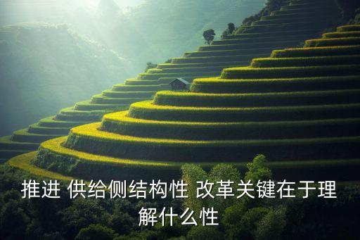 推進 供給側(cè)結(jié)構(gòu)性 改革關(guān)鍵在于理解什么性