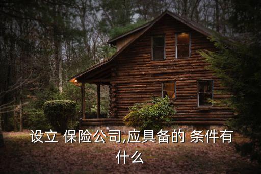 保險(xiǎn)公司跨國設(shè)立基本條件,向保險(xiǎn)公司索賠的基本條件是