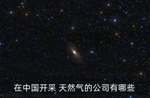 在中國(guó)開采 天然氣的公司有哪些
