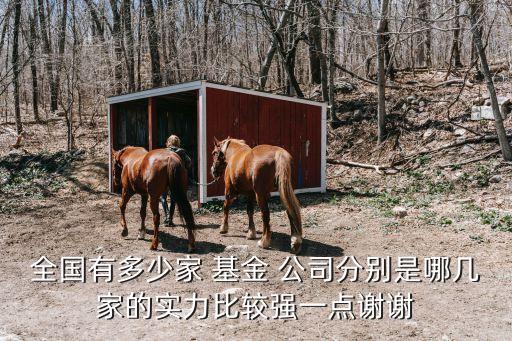全國有多少家 基金 公司分別是哪幾家的實力比較強一點謝謝