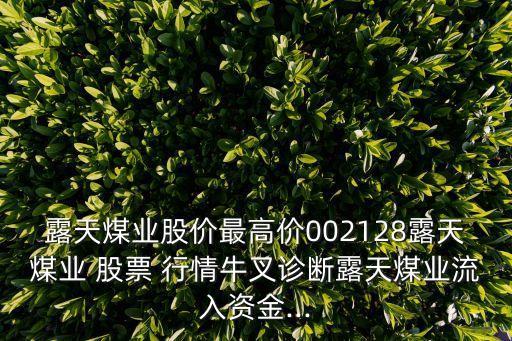 露天煤業(yè)股價最高價002128露天煤業(yè) 股票 行情牛叉診斷露天煤業(yè)流入資金...
